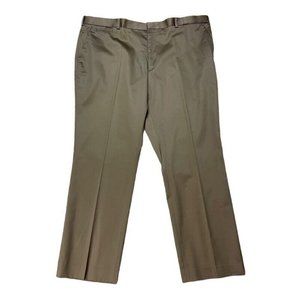 Perry Ellis Mens Dress Pants Chocolate Brown Pockets Tailored Fit 42 x 30